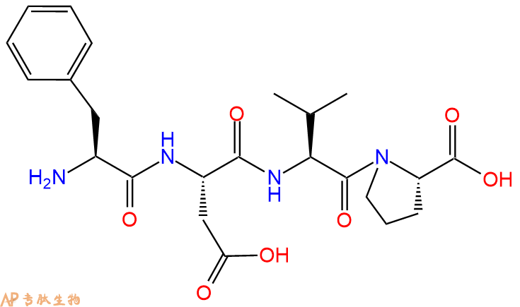 专肽生物产品H2N-Phe-Asp-Val-Pro-OH