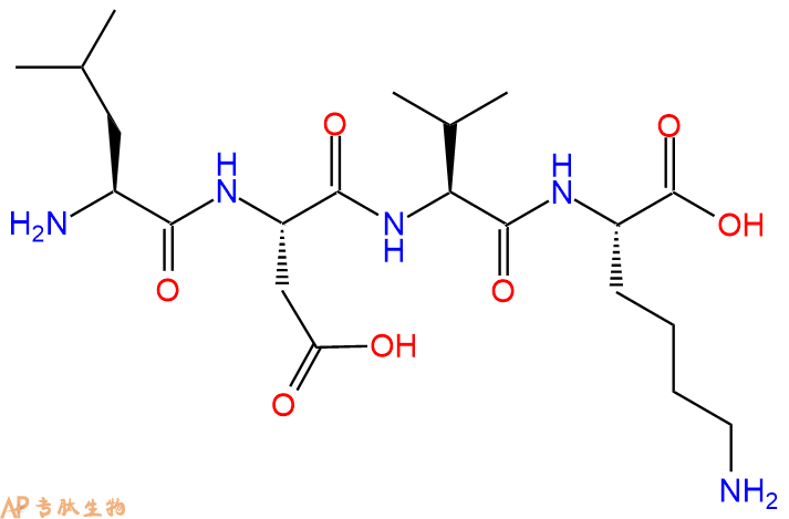 专肽生物产品H2N-Leu-Asp-Val-Lys-OH