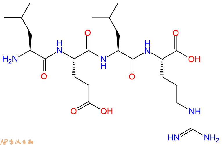 专肽生物产品H2N-Leu-Glu-Leu-Arg-OH