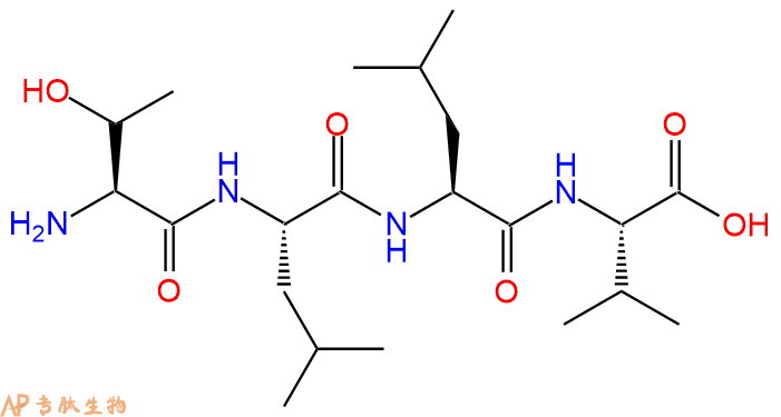 专肽生物产品H2N-Thr-Leu-Leu-Val-OH