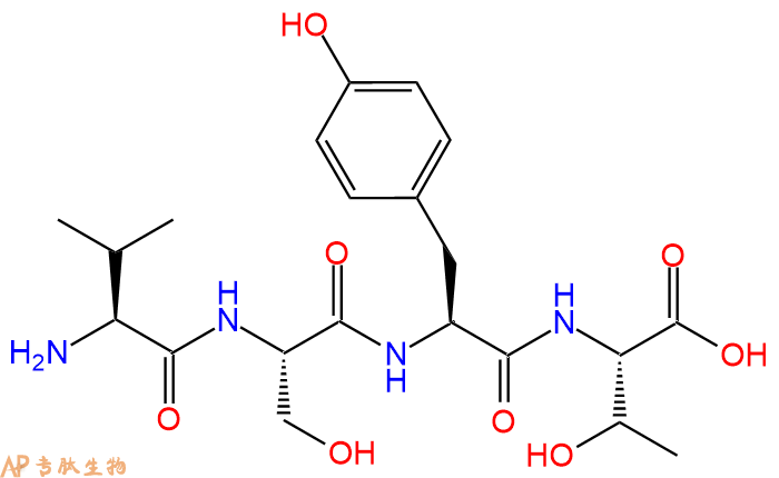 专肽生物产品H2N-Val-Ser-Tyr-Thr-OH