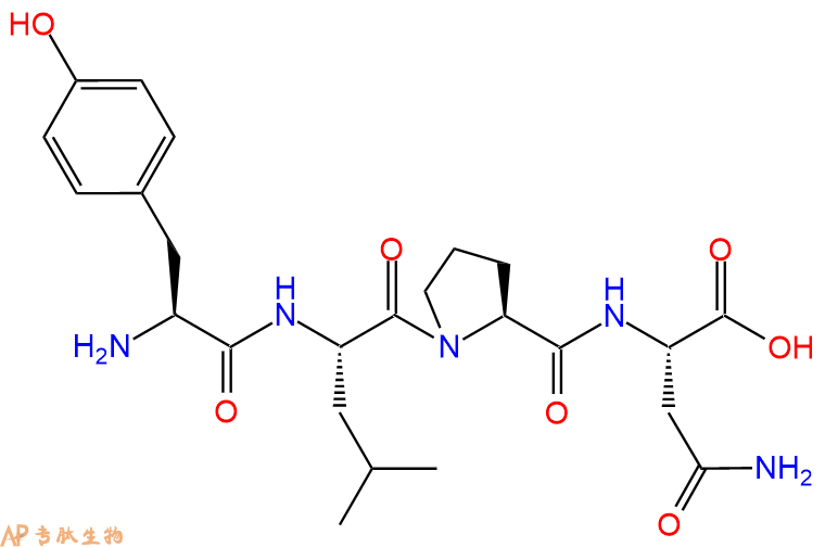 专肽生物产品H2N-Tyr-Leu-Pro-Asn-OH