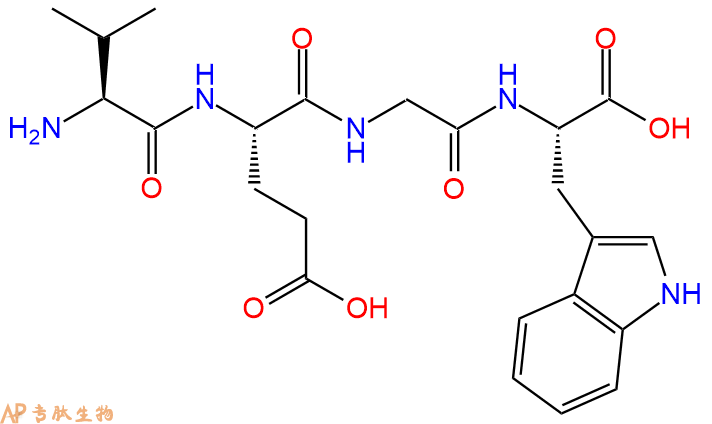 专肽生物产品H2N-Val-Glu-Gly-Trp-OH