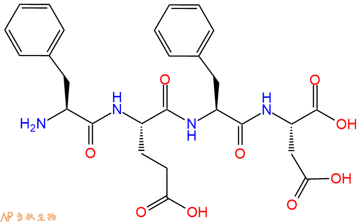 专肽生物产品H2N-Phe-Glu-Phe-Asp-OH