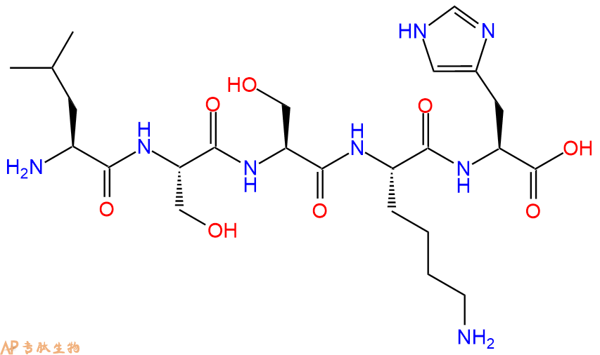 专肽生物产品H2N-Leu-Ser-Ser-Lys-His-OH
