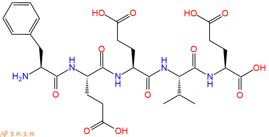 专肽生物产品H2N-Phe-Glu-Glu-Val-Glu-OH