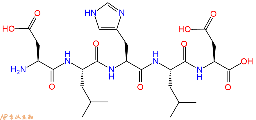 专肽生物产品H2N-Asp-Leu-His-Leu-Asp-OH