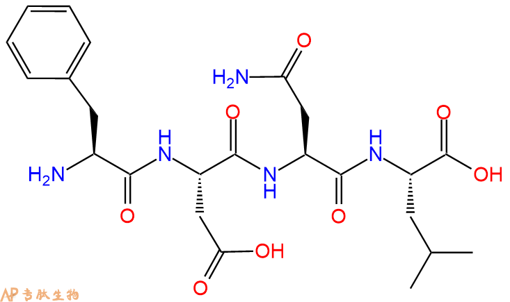 专肽生物产品H2N-Phe-Asp-Asn-Leu-OH