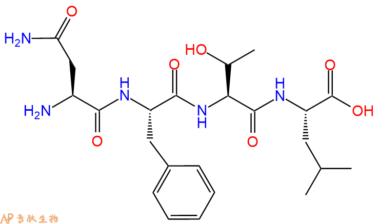 专肽生物产品H2N-Asn-Phe-Thr-Leu-OH
