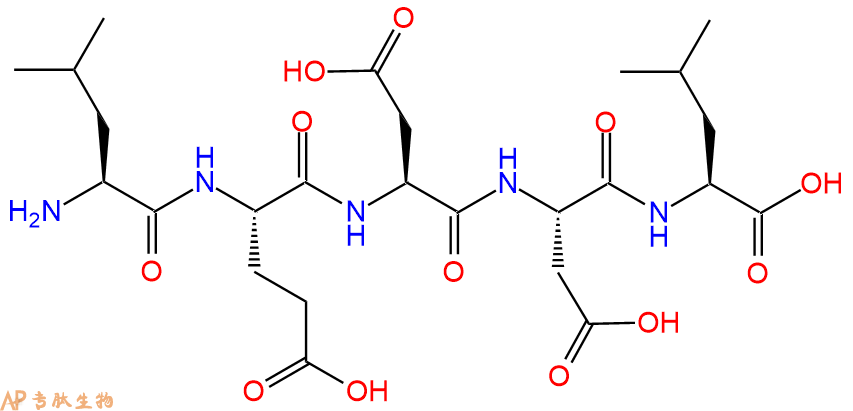 专肽生物产品H2N-Leu-Glu-Asp-Asp-Leu-OH