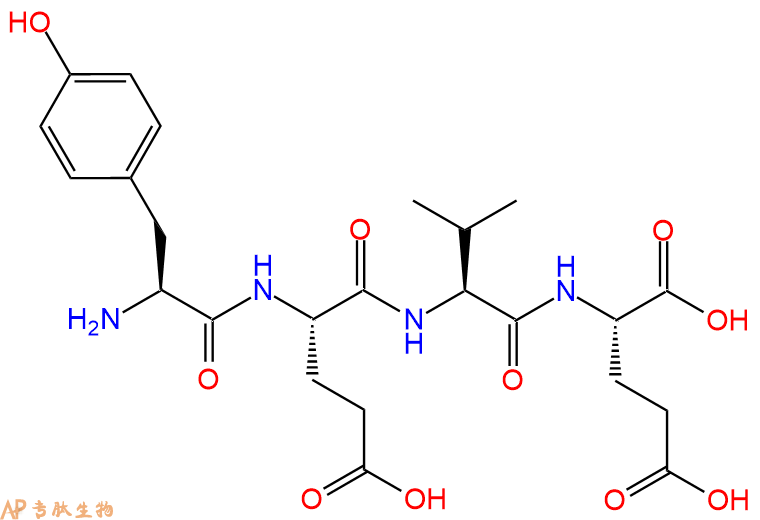 专肽生物产品H2N-Tyr-Glu-Val-Glu-OH