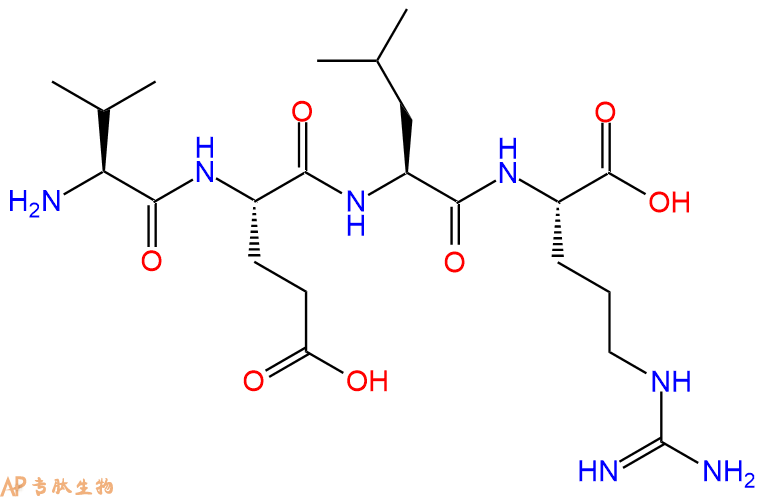 专肽生物产品H2N-Val-Glu-Leu-Arg-OH