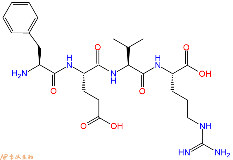 专肽生物产品H2N-Phe-Glu-Val-Arg-OH