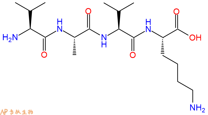 专肽生物产品H2N-Val-Ala-Val-Lys-OH