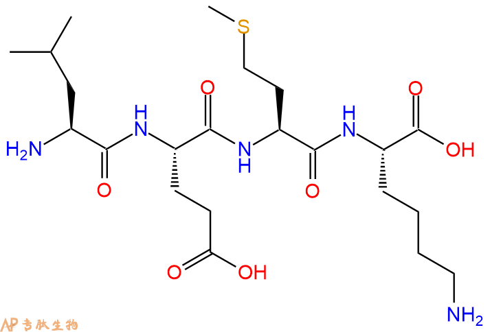 专肽生物产品H2N-Leu-Glu-Met-Lys-OH