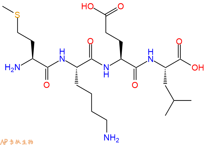 专肽生物产品H2N-Met-Lys-Glu-Leu-OH