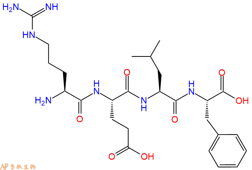 专肽生物产品H2N-Arg-Glu-Leu-Phe-OH