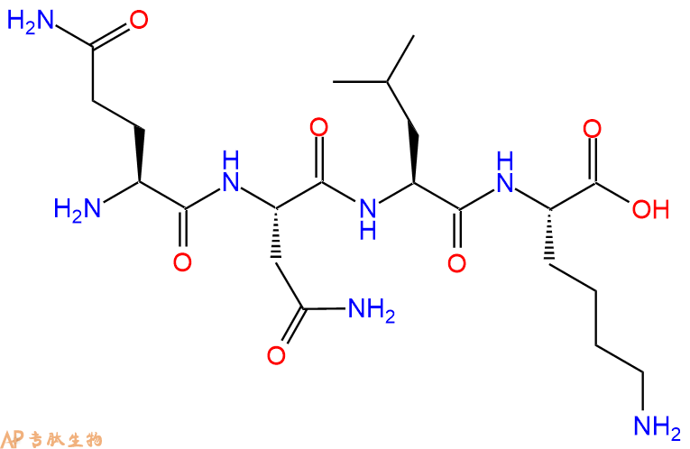 专肽生物产品H2N-Gln-Asn-Leu-Lys-OH