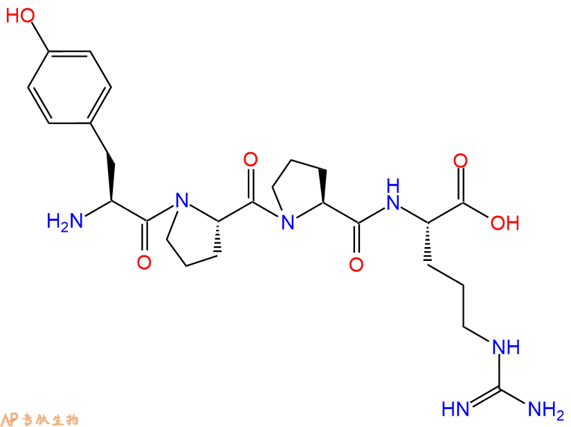 专肽生物产品H2N-Tyr-Pro-Pro-Arg-OH