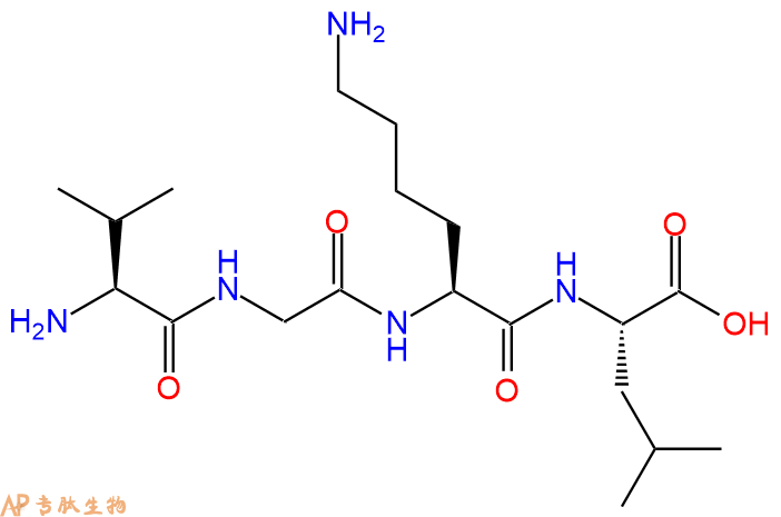 专肽生物产品H2N-Val-Gly-Lys-Leu-OH