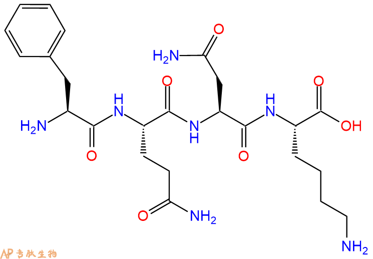 专肽生物产品H2N-Phe-Gln-Asn-Lys-OH