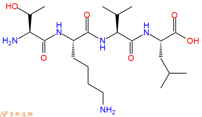 专肽生物产品H2N-Thr-Lys-Val-Leu-OH