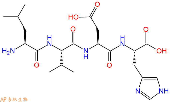 专肽生物产品H2N-Leu-Val-Asp-His-OH
