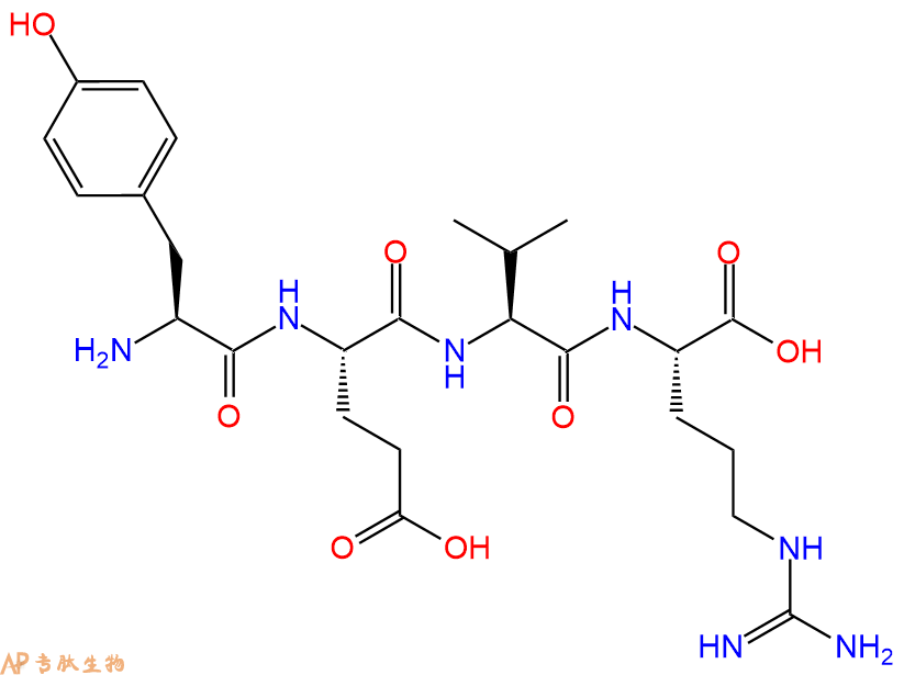 专肽生物产品H2N-Tyr-Glu-Val-Arg-OH