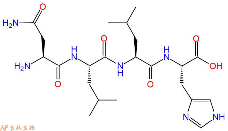 专肽生物产品H2N-Asn-Leu-Leu-His-OH