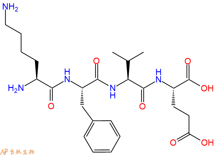 专肽生物产品H2N-Lys-Phe-Val-Glu-OH