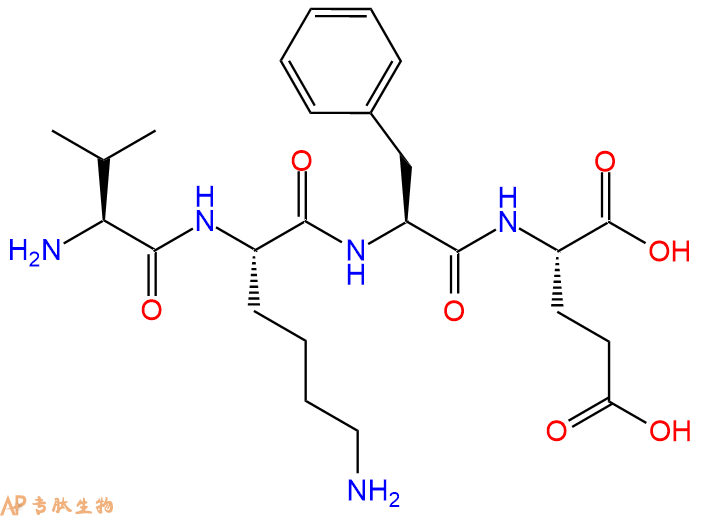 专肽生物产品H2N-Val-Lys-Phe-Glu-OH
