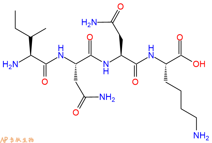 专肽生物产品H2N-Ile-Asn-Asn-Lys-OH