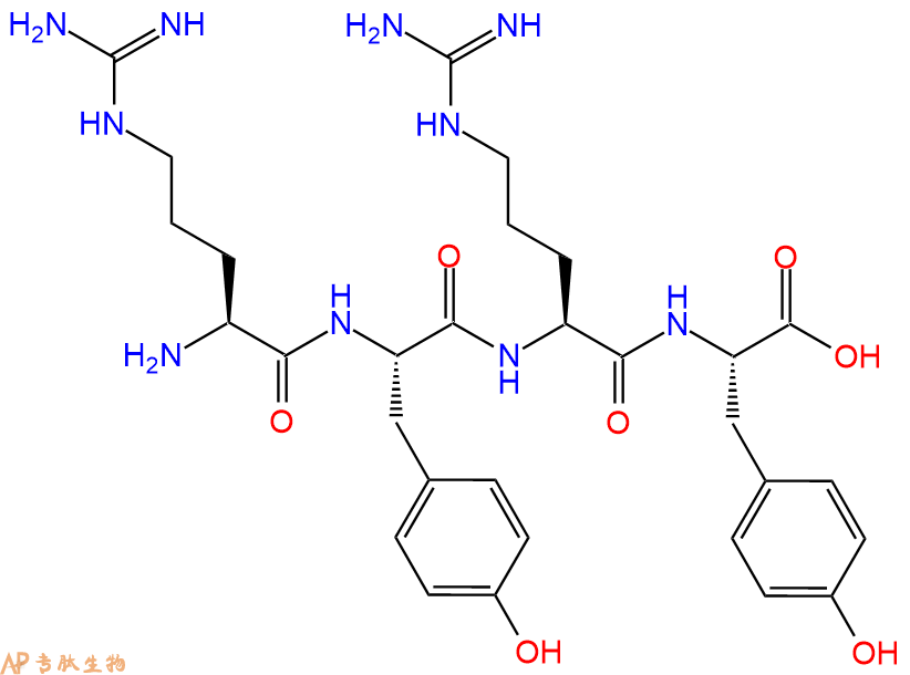 专肽生物产品H2N-Arg-Tyr-Arg-Tyr-OH