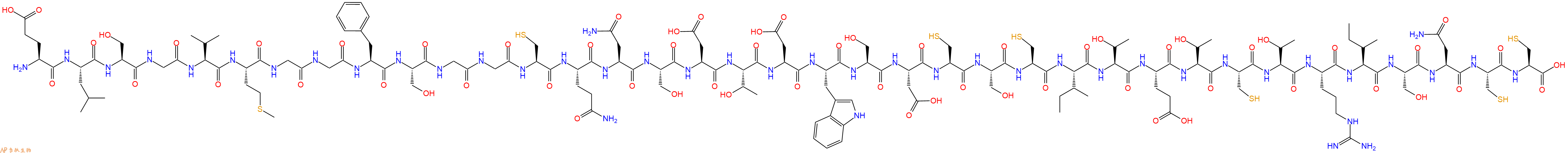专肽生物产品H2N-Glu-Leu-Ser-Gly-Val-Met-Gly-Gly-Phe-Ser-Gly-Gly-Cys-Gln-Asn-Ser-Asp-Thr-Asp-Trp-Ser-Asp-Cys-Ser-Cys-Ile-Thr-Glu-Thr-Cys-Thr-Arg-Ile-Ser-Asn-Cys-Cys-OH