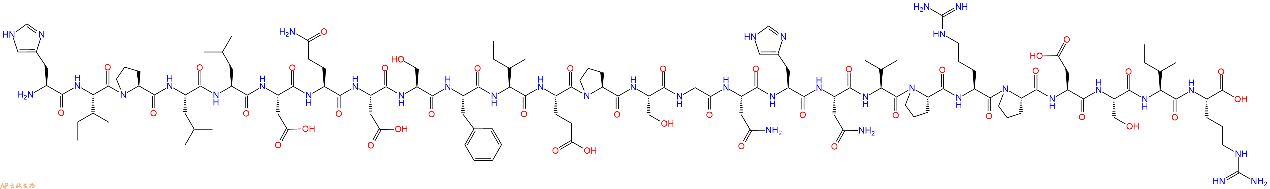 专肽生物产品H2N-His-Ile-Pro-Leu-Leu-Asp-Gln-Asp-Ser-Phe-Ile-Glu-Pro-Ser-Gly-Asn-His-Asn-Val-Pro-Arg-Pro-Asp-Ser-Ile-Arg-OH