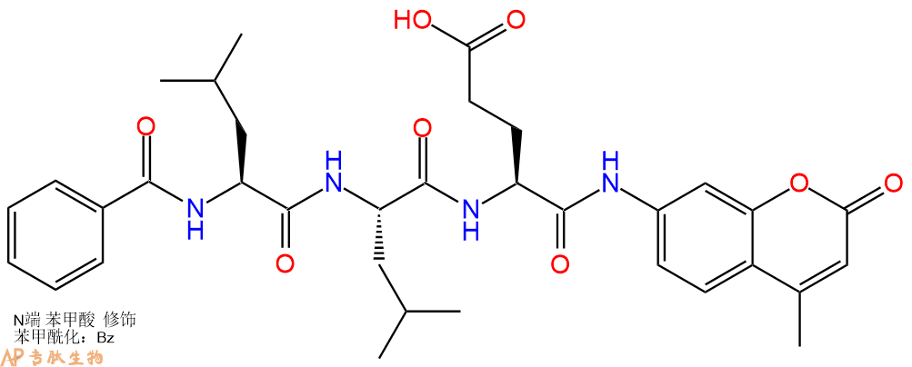 专肽生物产品Benzoyl-Leu-Leu-Glu-AMC