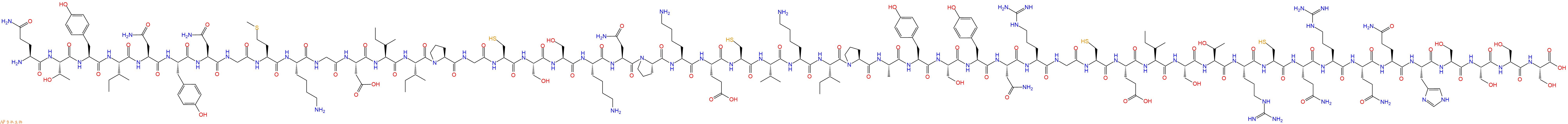 专肽生物产品H2N-Gln-Thr-Tyr-Ile-Asn-Tyr-Asn-Gly-Met-Lys-Gly-Asp-Ile-Ile-Pro-Gly-Cys-Ser-Ser-Lys-Asn-Pro-Lys-Glu-Cys-Val-Lys-Ile-Pro-Ala-Tyr-Ser-Tyr-Asn-Arg-Gly-Cys-Glu-Ile-Ser-Thr-Arg-Cys-Gln-Arg-Gln-Gln-His-Ser-Ser-Ser-Ser-OH