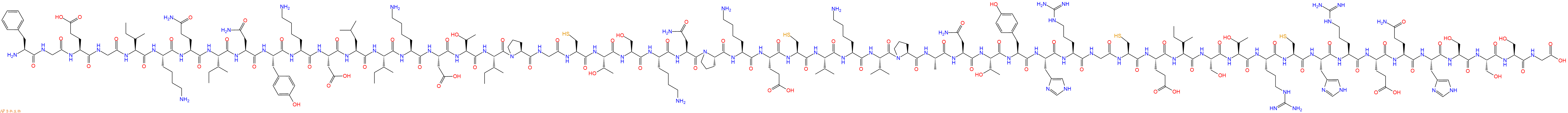 专肽生物产品H2N-Phe-Gly-Glu-Gly-Ile-Lys-Gln-Ile-Asn-Tyr-Lys-Asp-Leu-Ile-Lys-Asp-Thr-Ile-Pro-Gly-Cys-Thr-Ser-Lys-Asn-Pro-Lys-Glu-Cys-Val-Lys-Val-Pro-Ala-Asn-Thr-Tyr-His-Arg-Gly-Cys-Glu-Ile-Ser-Thr-Arg-Cys-His-Arg-Glu-Gln-His-Ser-Ser-Ser-Gly-OH