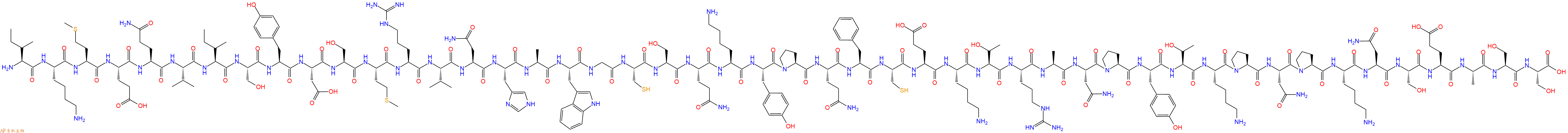 专肽生物产品H2N-Ile-Lys-Met-Glu-Gln-Val-Ile-Ser-Tyr-Asp-Ser-Met-Arg-Val-Asn-His-Ala-Trp-Gly-Cys-Ser-Gln-Lys-Tyr-Pro-Gln-Phe-Cys-Glu-Lys-Thr-Arg-Ala-Asn-Pro-Tyr-Thr-Lys-Pro-Asn-Pro-Lys-Asn-Ser-Glu-Ala-Ser-Ser-OH