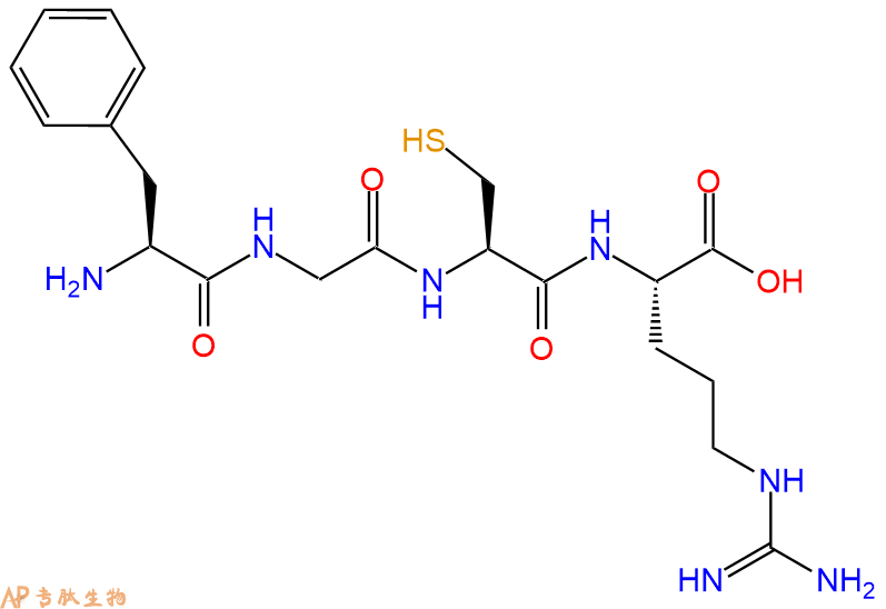 专肽生物产品H2N-Phe-Gly-Cys-Arg-OH