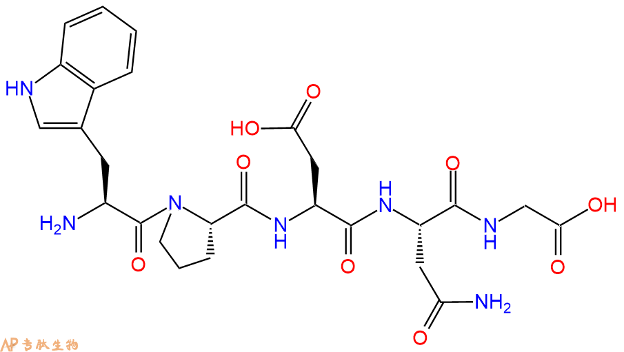 专肽生物产品H2N-Trp-Pro-Asp-Asn-Gly-OH