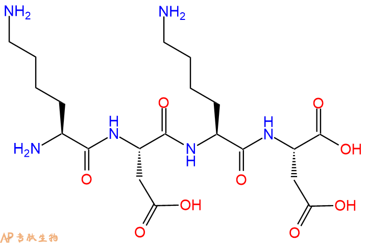 专肽生物产品H2N-Lys-Asp-Lys-Asp-OH