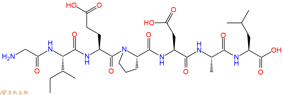 专肽生物产品H2N-Gly-Ile-Glu-Pro-Asp-Ala-Leu-OH