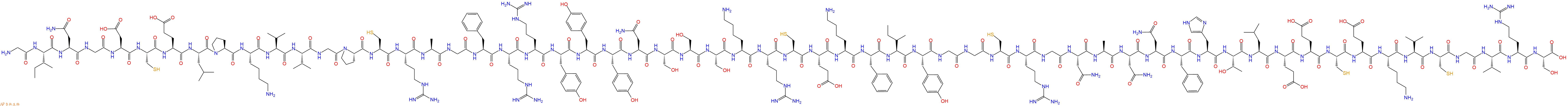 专肽生物产品H2N-Gly-Ile-Asn-Gly-Asp-Cys-Glu-Leu-Pro-Lys-Val-Val-Gly-Pro-Cys-Arg-Ala-Gly-Phe-Arg-Arg-Tyr-Tyr-Tyr-Asn-Ser-Ser-Ser-Lys-Arg-Cys-Glu-Lys-Phe-Ile-Tyr-Gly-Gly-Cys-Arg-Gly-Asn-Ala-Asn-Asn-Phe-His-Thr-Leu-Glu-Glu-Cys-Glu-Lys-Val-Cys-Gly-Val-Arg-Ser-OH