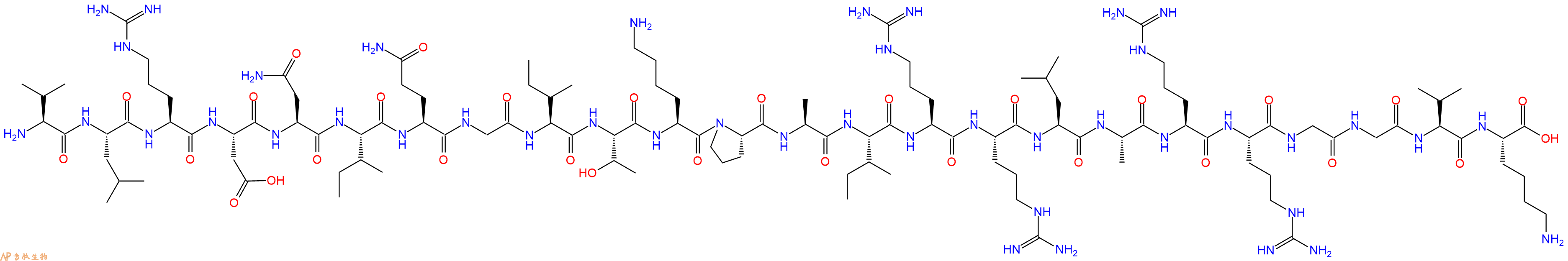 专肽生物产品H2N-Val-Leu-Arg-Asp-Asn-Ile-Gln-Gly-Ile-Thr-Lys-Pro-Ala-Ile-Arg-Arg-Leu-Ala-Arg-Arg-Gly-Gly-Val-Lys-OH