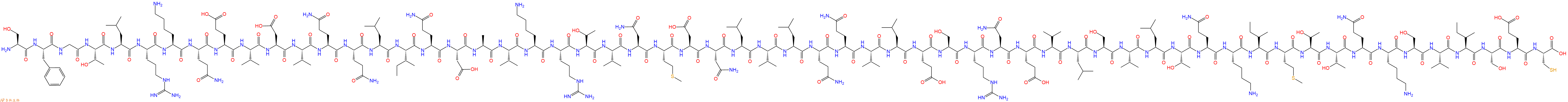 专肽生物产品H2N-Ser-Phe-Gly-Thr-Leu-Arg-Lys-Gln-Glu-Val-Asp-Val-Gln-Gln-Leu-Ile-Gln-Asp-Ala-Val-Lys-Arg-Thr-Val-Asn-Met-Asp-Asn-Leu-Val-Leu-Gln-Gln-Val-Leu-Glu-Ser-Arg-Asn-Glu-Val-Leu-Ser-Val-Leu-Thr-Gln-Lys-Ile-Met-Thr-Thr-Gln-Lys-Ser-Val-Ile-Ser-Glu-Cys-OH