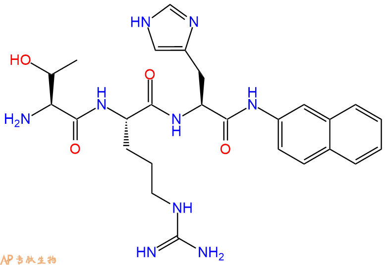 专肽生物产品H2N-Thr-Arg-His-βNA 