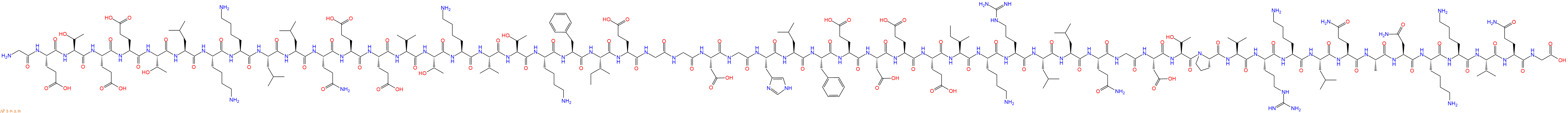 专肽生物产品H2N-Gly-Glu-Thr-Glu-Glu-Thr-Leu-Lys-Lys-Leu-Leu-Gln-Glu-Glu-Val-Thr-Lys-Val-Thr-Lys-Phe-Ile-Glu-Gly-Gly-Asp-Gly-His-Leu-Phe-Glu-Asp-Glu-Glu-Ile-Lys-Arg-Leu-Leu-Gln-Gly-Asp-Thr-Pro-Val-Arg-Lys-Leu-Gln-Ala-Asn-Lys-Lys-Val-Gln-Gly-OH