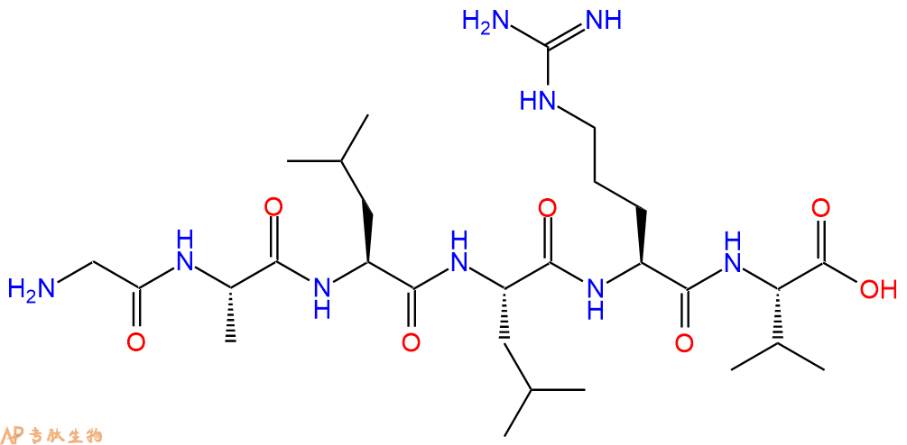 专肽生物产品H2N-Gly-Ala-Leu-Leu-Arg-Val-OH