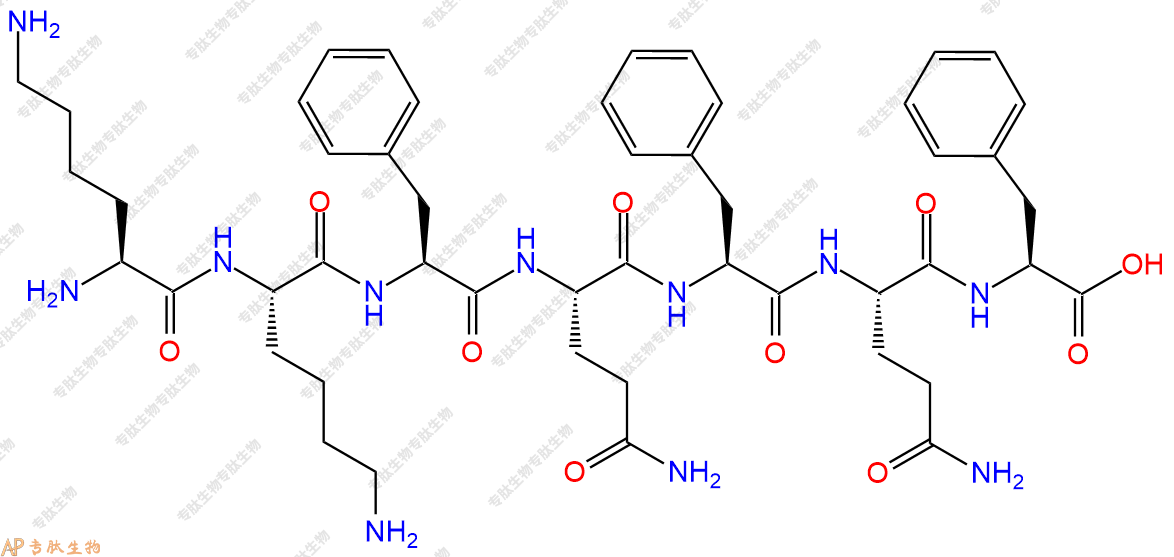 专肽生物产品H2N-Lys-Lys-Phe-Gln-Phe-Gln-Phe-OH